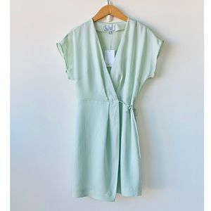 & Other Stories Mint Green Wrap Dress